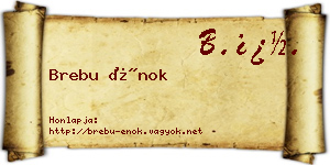 Brebu Énok névjegykártya